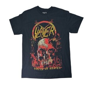Slayer South of Heaven Graphic Black T Shirt Adult Unisex Size M Short Sleeve